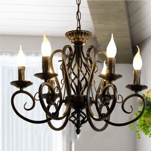 Black deals iron chandelier